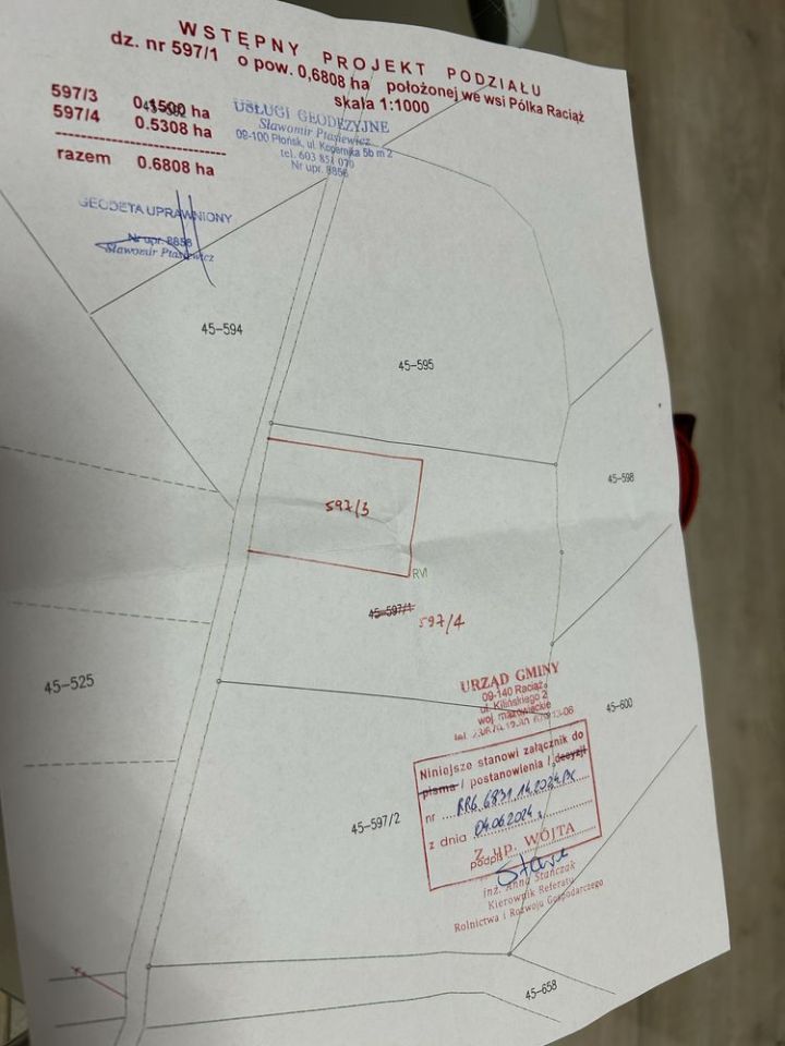 Działka budowlana Pólka-Raciąż. Zdjęcie 2