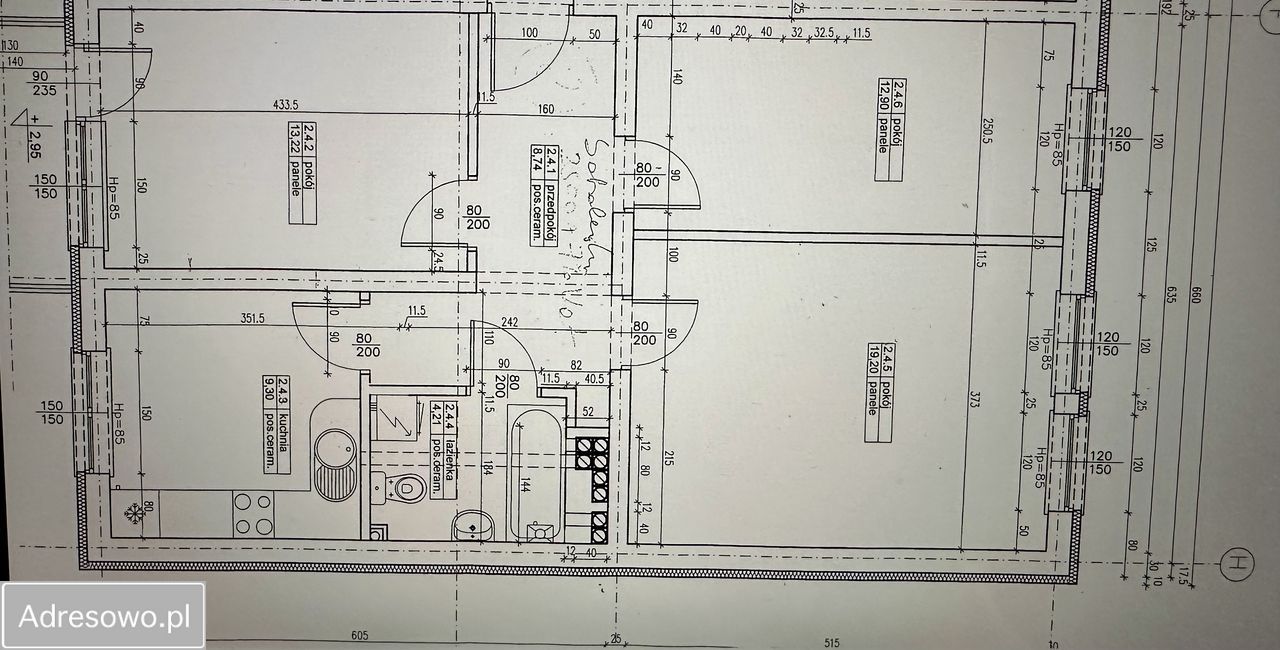 Mieszkanie 3-pokojowe Lewin Brzeski, ul. Kilińskiego. Zdjęcie 5