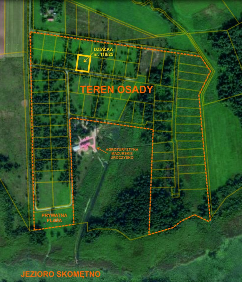 Działka budowlana Skomętno Wielkie. Zdjęcie 2