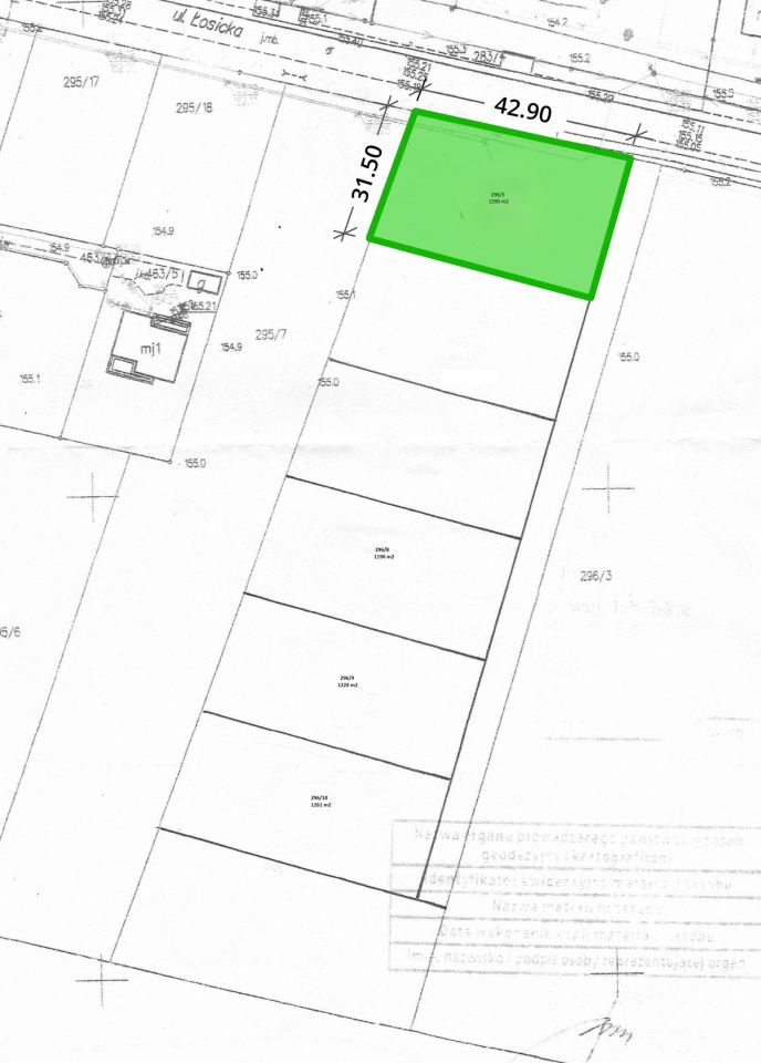 Działka budowlana Leśna Podlaska, ul. Łosicka. Zdjęcie 1