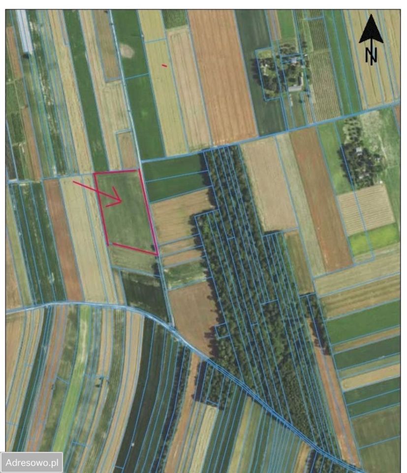 Działka rolna Ostrów