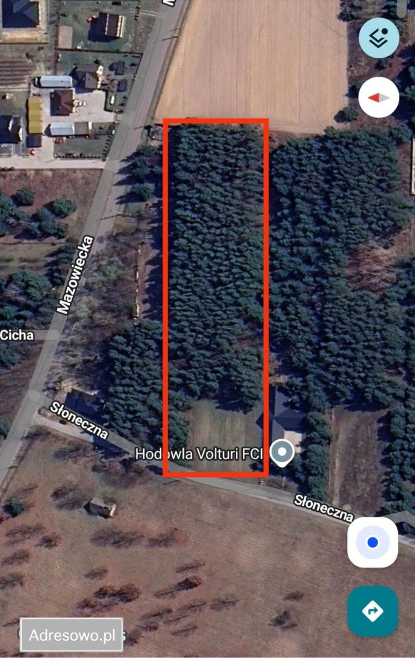 Działka Nowe Racibory