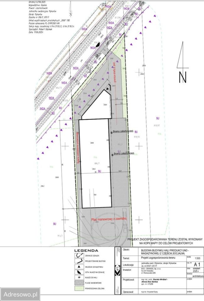 Działka inwestycyjna Mykanów. Zdjęcie 4