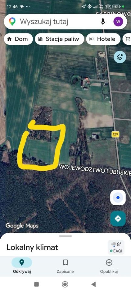 Działka rolno-budowlana Młyniska. Zdjęcie 3