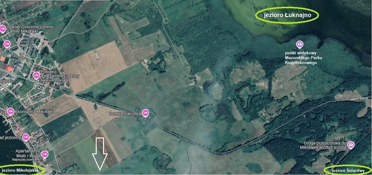 Działka budowlana Mikołajki Dybowo, ul. Michała Kajki. Zdjęcie 3