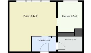 Mieszkanie 1-pokojowe Warszawa Mokotów, ul. Stefana Pieńkowskiego