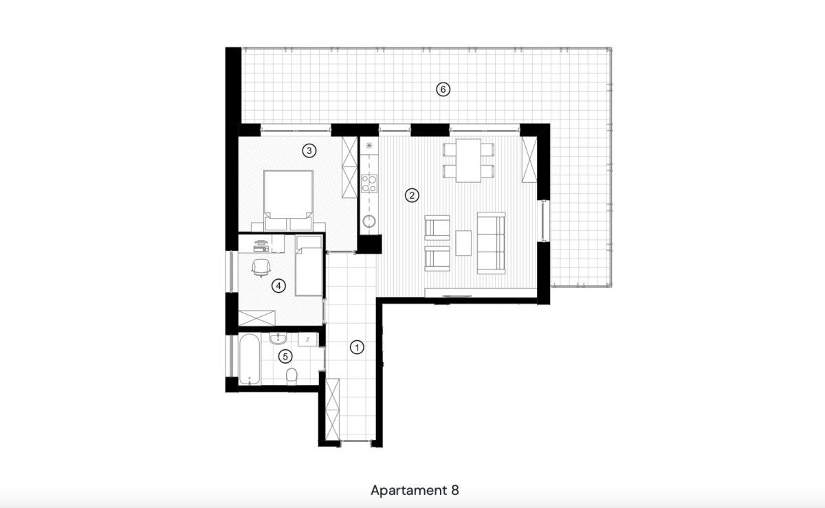 Mieszkanie 3-pokojowe Kraków, ul. Anny Libera. Zdjęcie 13