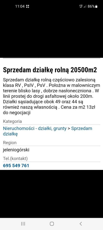 Działka rolna Klecza. Zdjęcie 5