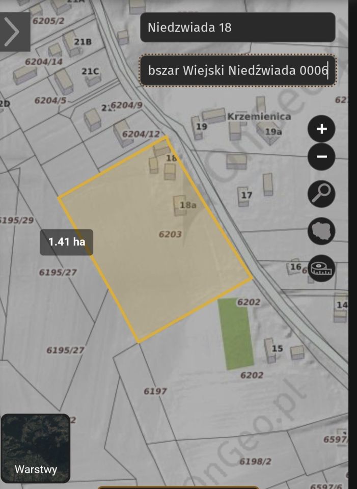 Działka rolno-budowlana Niedźwiada. Zdjęcie 2