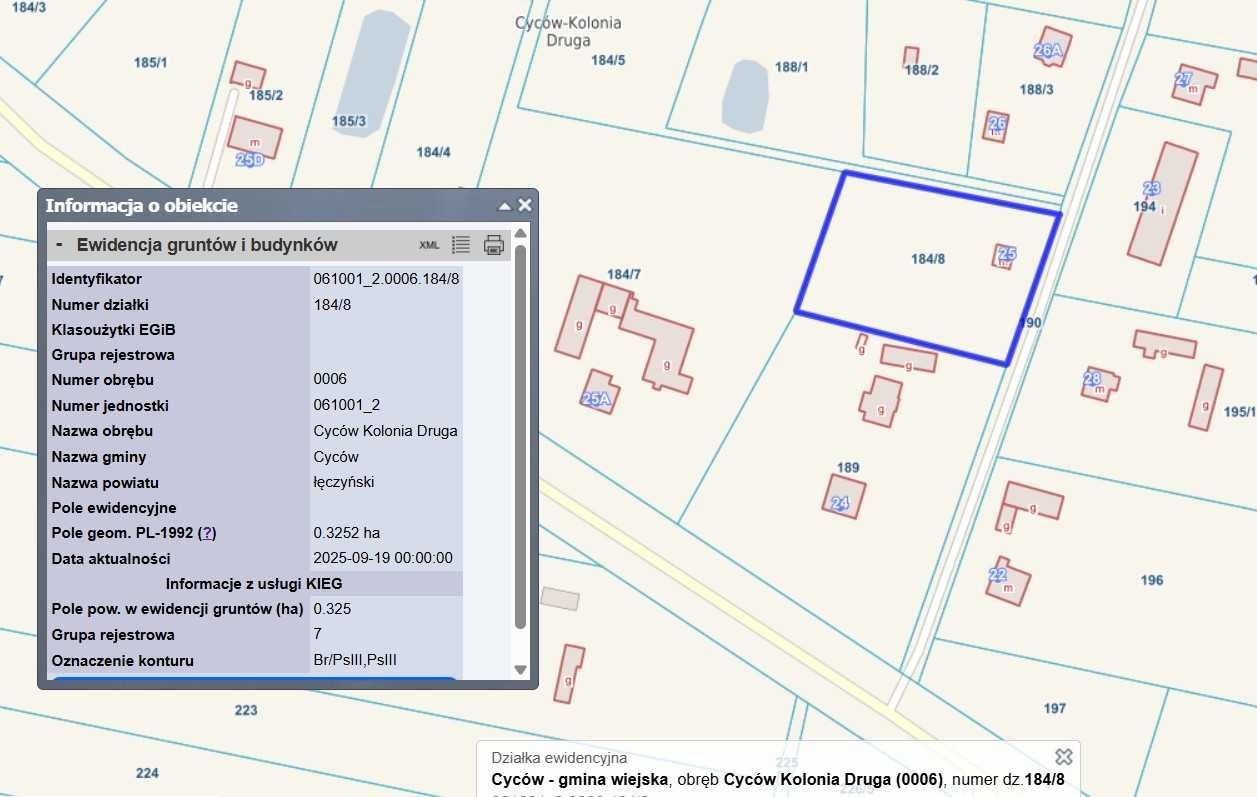 Działka rolno-budowlana Cyców-Kolonia Druga. Zdjęcie 2