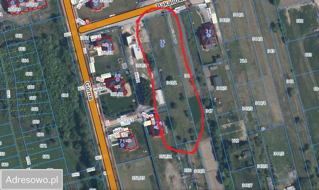 Działka budowlana Rusiec, ul. Bakaliowa. Zdjęcie 2