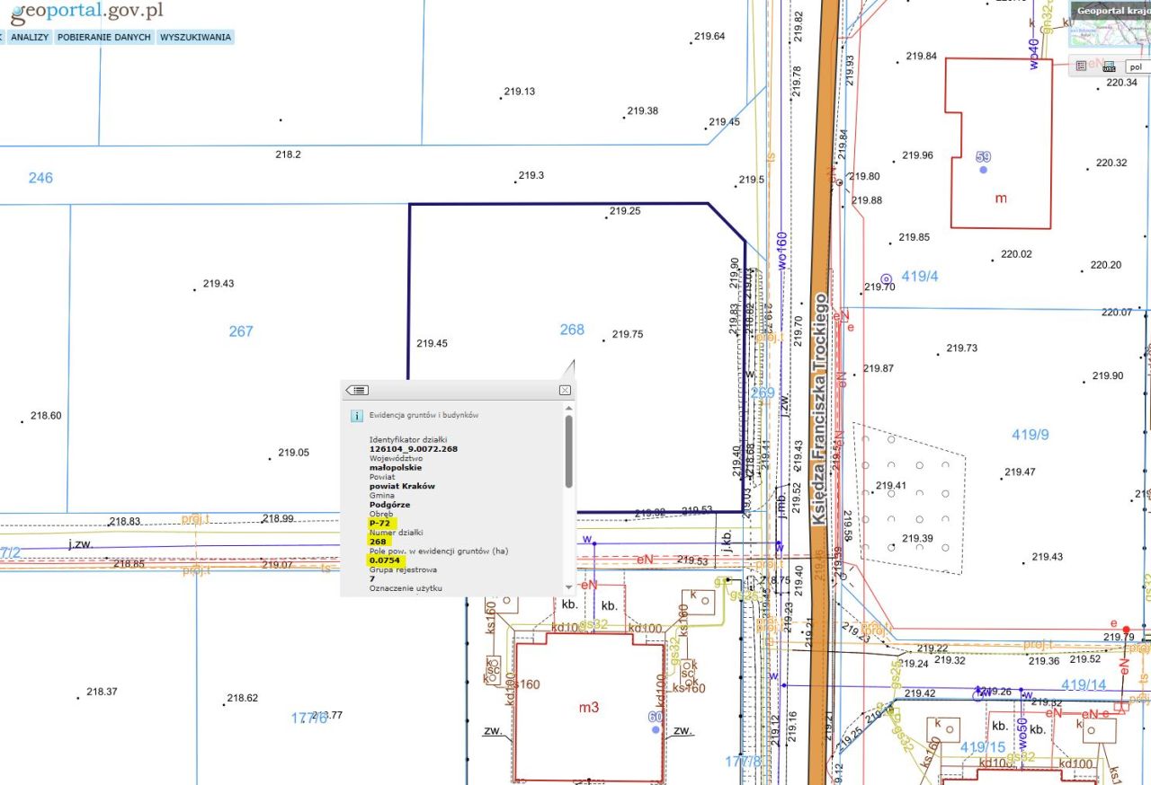 Działka budowlana Kraków Dębniki, ul. Księdza Franciszka Trockiego. Zdjęcie 5