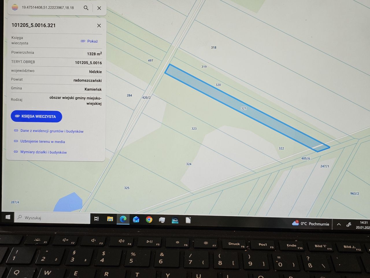 Działka rolna Danielów. Zdjęcie 6