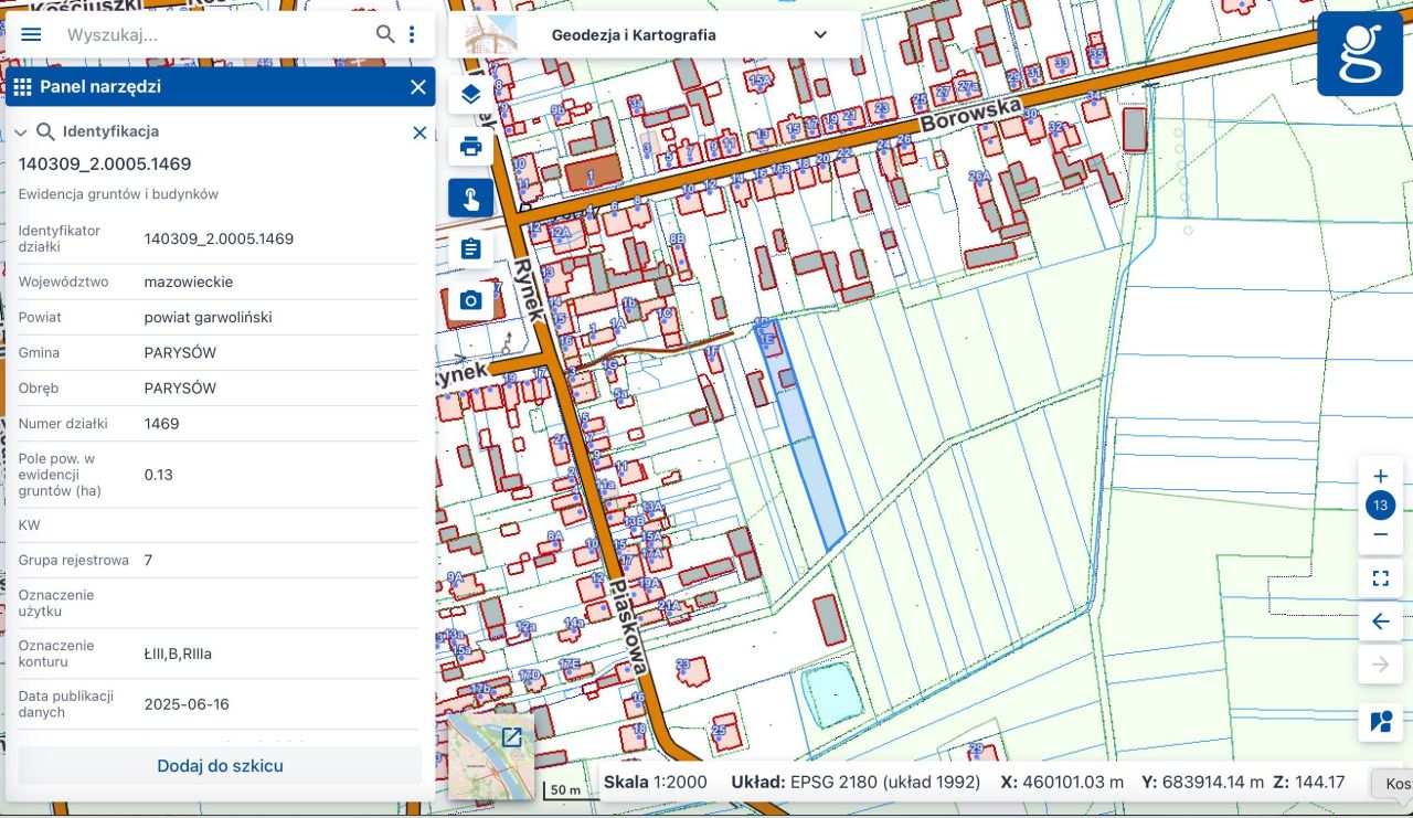 Działka budowlana Parysów, ul. Piaskowa. Zdjęcie 2