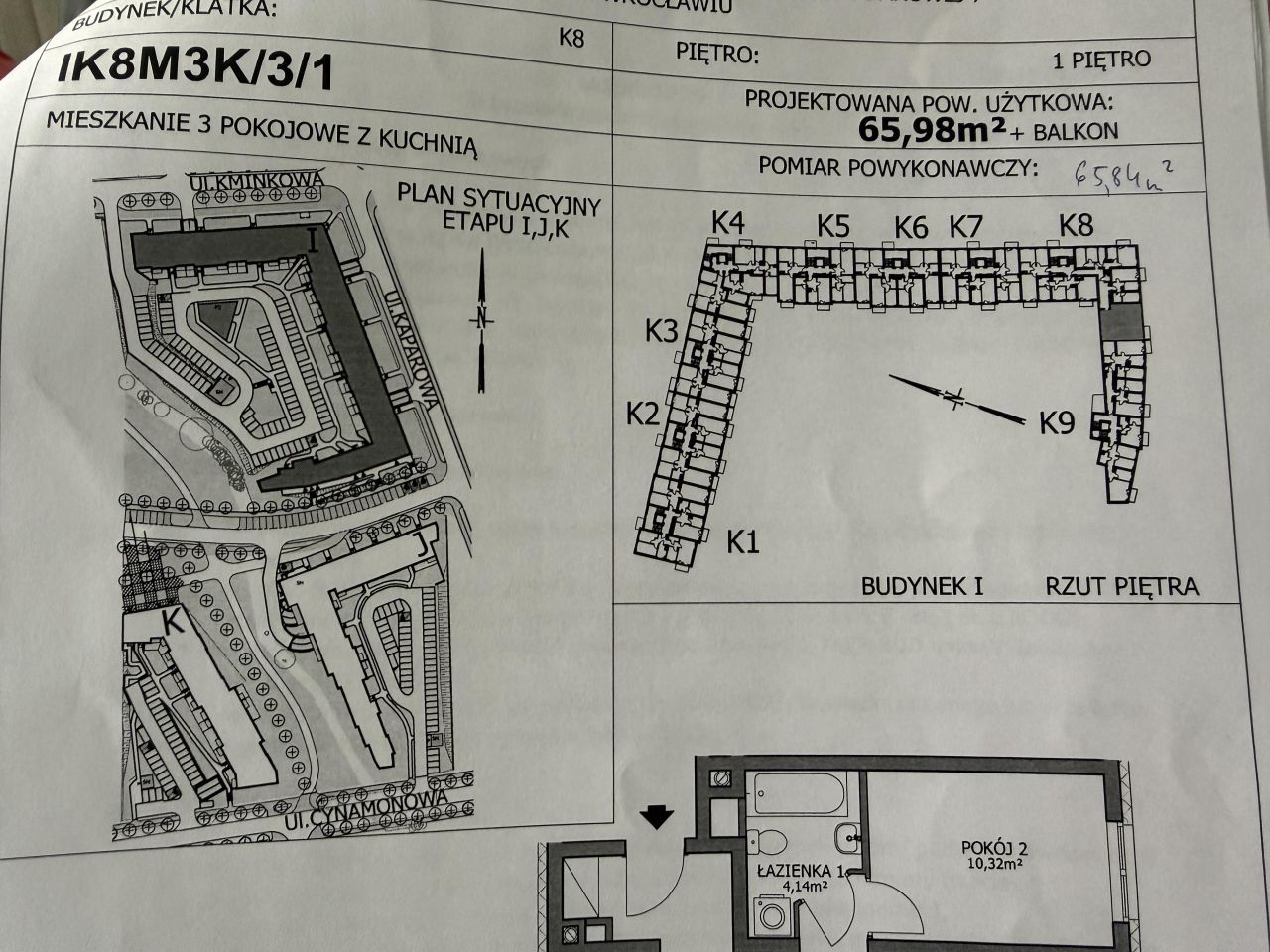 Mieszkanie 3-pokojowe Wrocław Lipa Piotrowska, ul. Kaparowa. Zdjęcie 12