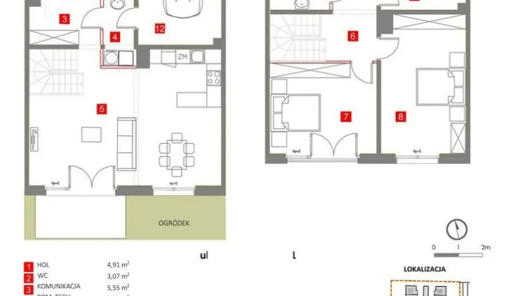 dom szeregowy, 5 pokoi Kąty Wrocławskie