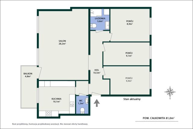 Mieszkanie 4-pokojowe Zielonka, ul. Młodzieżowa. Zdjęcie 14