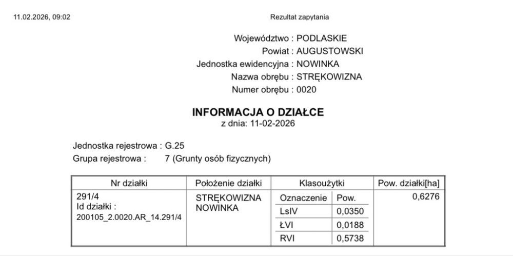 Działka rolna Strękowizna. Zdjęcie 3