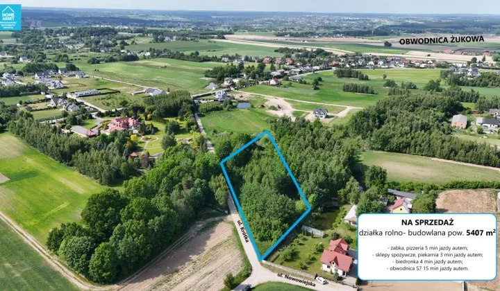 Działka budowlana Przyjaźń, ul. Krótka
