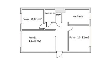 Mieszkanie 3-pokojowe Gdynia Obłuże, ul. adm. J. Unruga