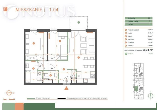 Mieszkanie 3-pokojowe Kraków Zabłocie. Zdjęcie 4