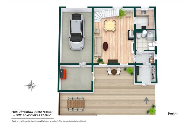 dom wolnostojący, 3 pokoje Wiązowna, ul. Kącka. Zdjęcie 16