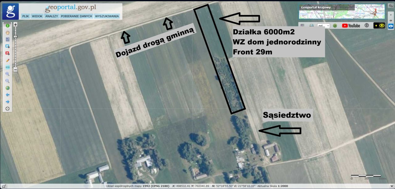 Działka rolno-budowlana Grodzisk Kolonia Grodzisk. Zdjęcie 1