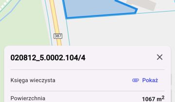 Działka inwestycyjna Karłów