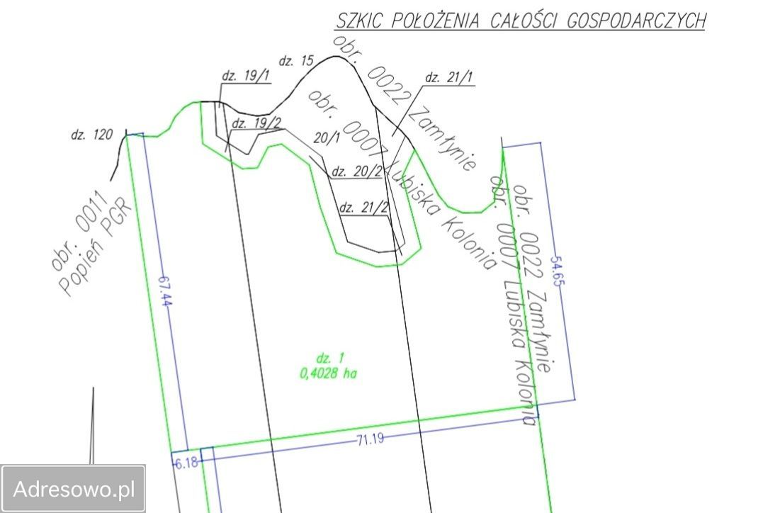 Działka rolno-budowlana Lubiska-Kolonia. Zdjęcie 4
