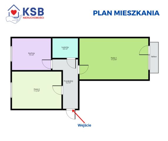 Mieszkanie 2-pokojowe Ostrowiec Świętokrzyski Centrum, ul. Siennieńska. Zdjęcie 14