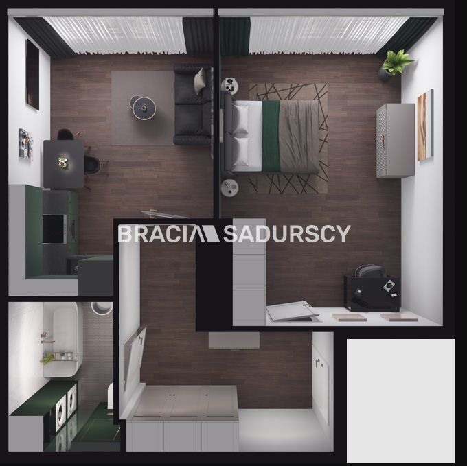 Mieszkanie 2-pokojowe Kraków Krowodrza, ul. Juliusza Lea. Zdjęcie 27