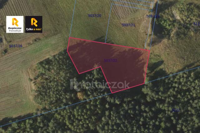 Działka inwestycyjna Gdynia Chwarzno-Wiczlino, ul. Kazimierza Małkowskiego. Zdjęcie 1