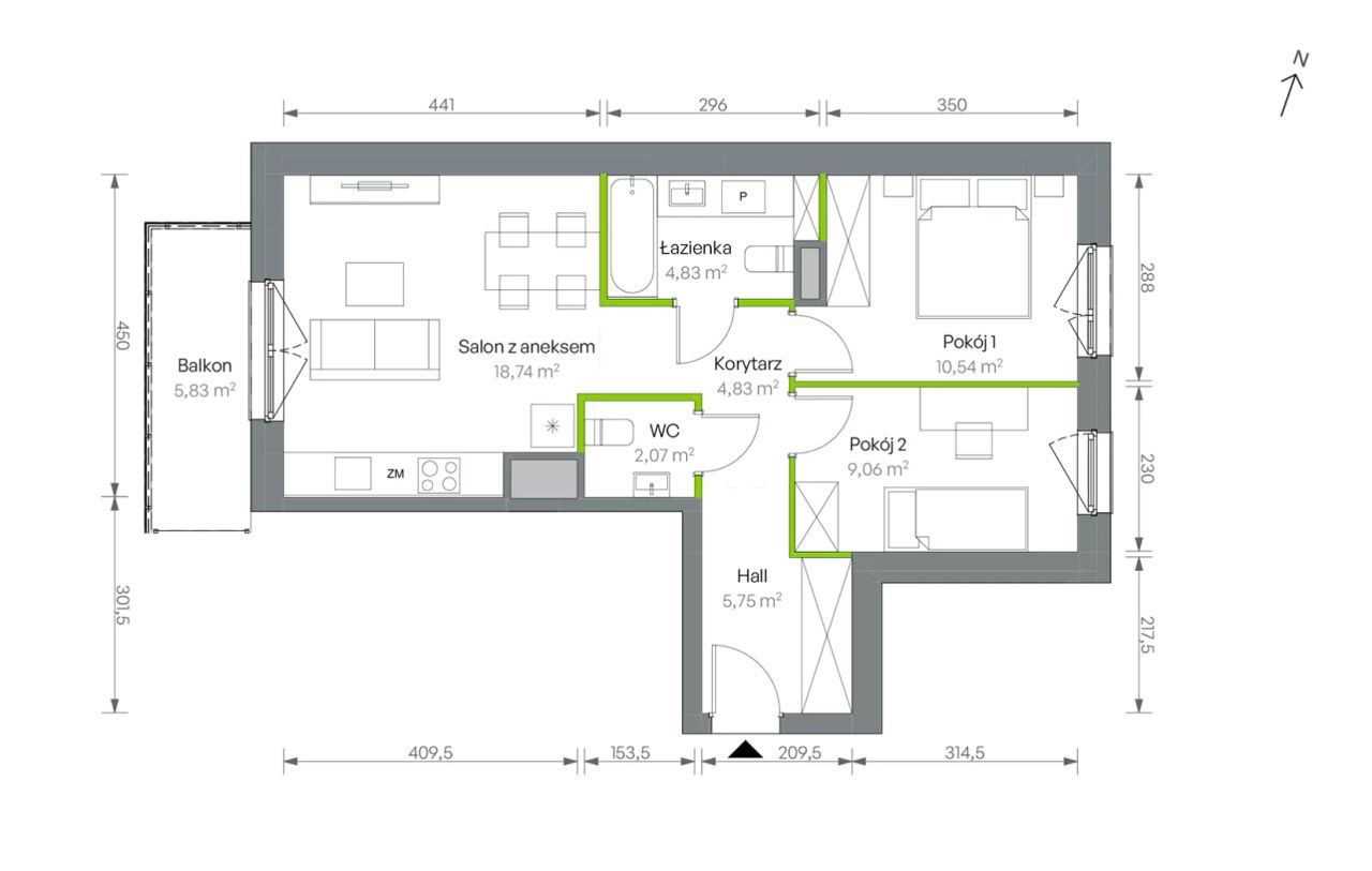 Mieszkanie 3-pokojowe Warszawa Targówek, ul. Oliwska. Zdjęcie 16