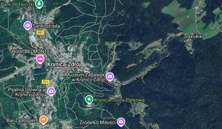 Działka inwestycyjna Krynica-Zdrój, ul. Leśna