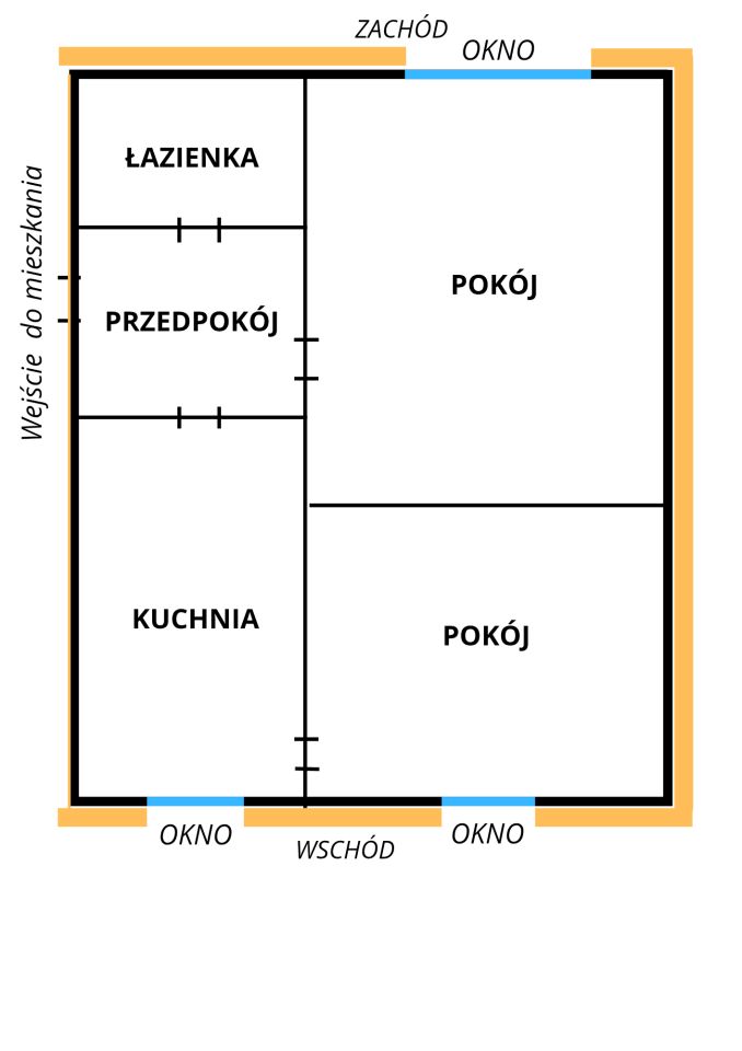 Mieszkanie 2-pokojowe Elbląg Centrum, ul. Stanisława Wyspiańskiego. Zdjęcie 15
