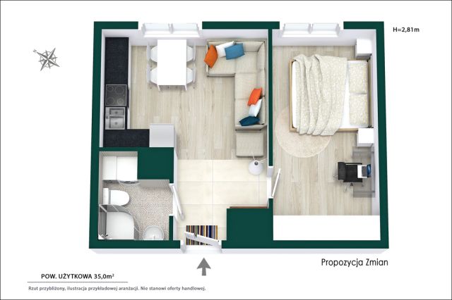 Mieszkanie 1-pokojowe Warszawa Praga-Południe, ul. Podskarbińska. Zdjęcie 13