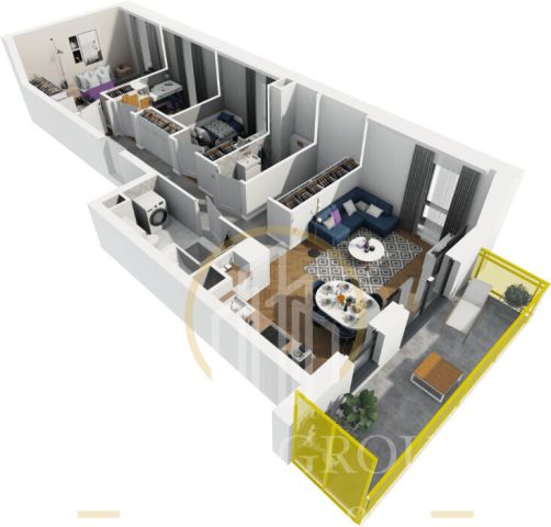 Mieszkanie 4-pokojowe Lublin Bazylianówka, al. Spółdzielczości Pracy. Zdjęcie 6