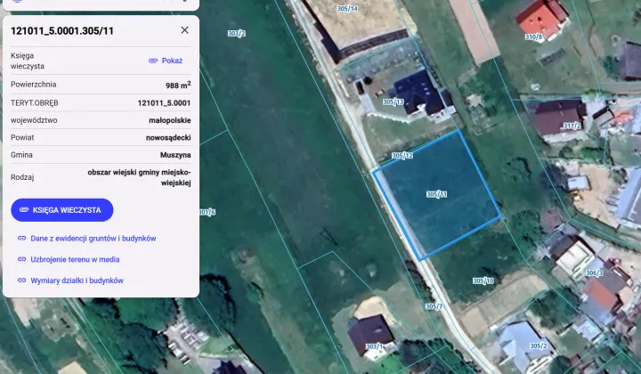 Działka rolno-budowlana Andrzejówka