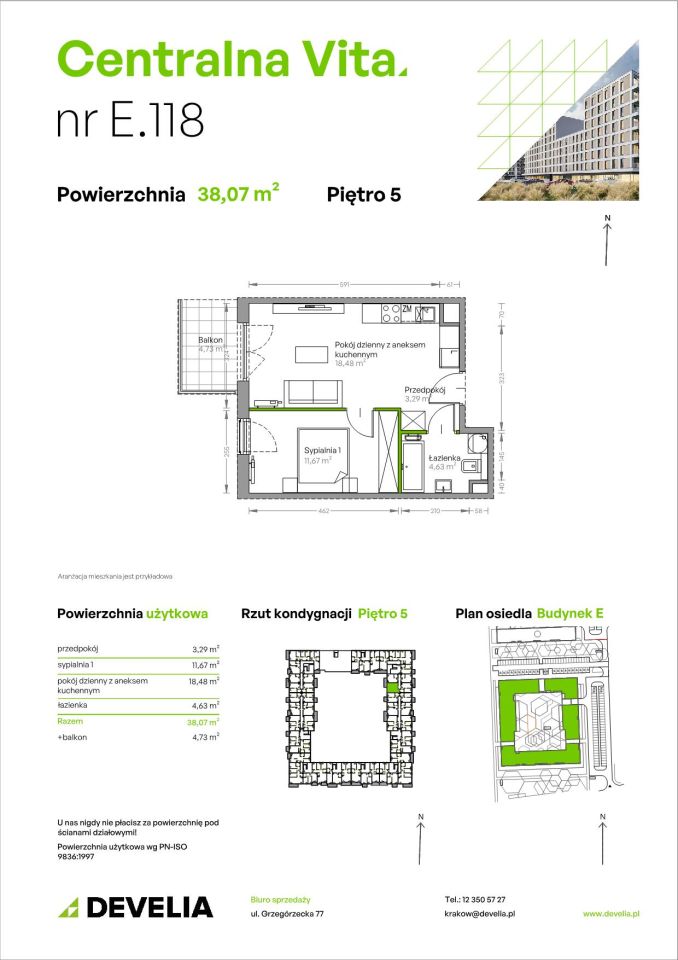 Mieszkanie 2-pokojowe Kraków Czyżyny, ul. Romana Ciesielskiego. Zdjęcie 14
