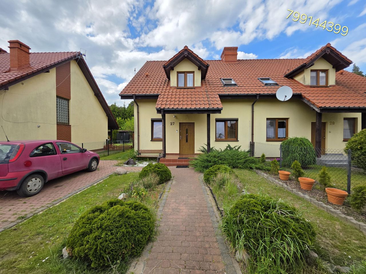 bliźniak, 4 pokoje Bartoszyce, ul. Poprzeczna