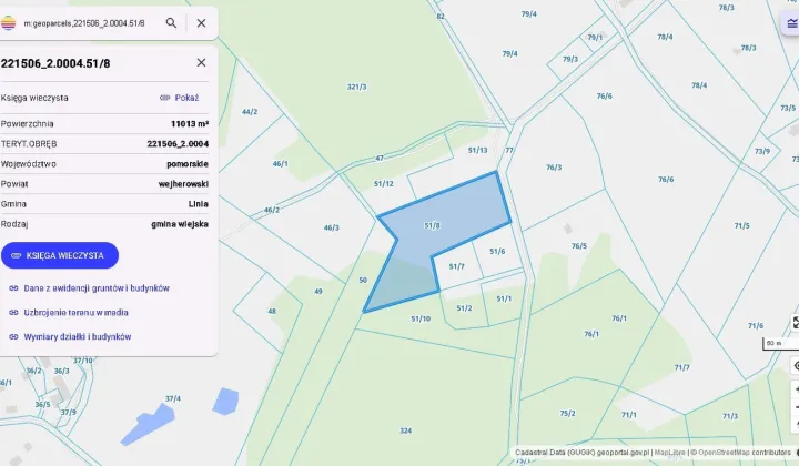 Działka siedliskowa Kobylasz