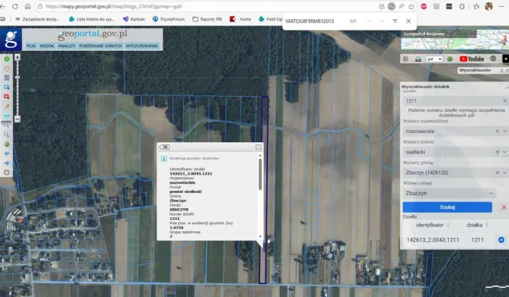 Działka rolna Zbuczyn, ul. Graniczna