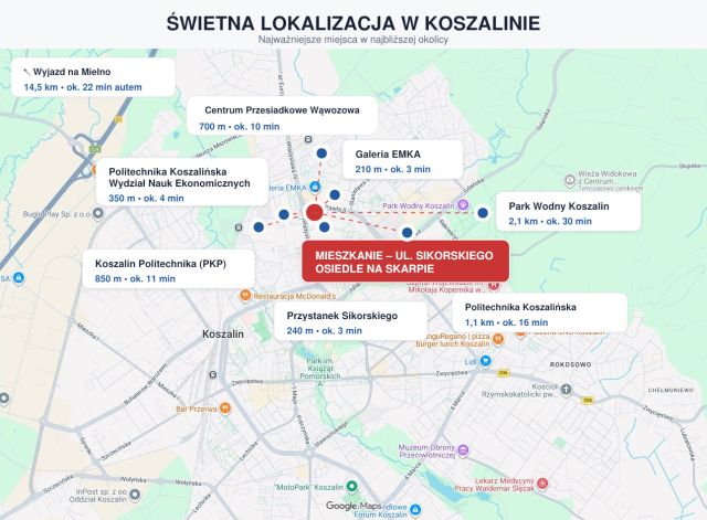Mieszkanie 2-pokojowe Koszalin Północ, ul. gen. Władysława Sikorskiego. Zdjęcie 12