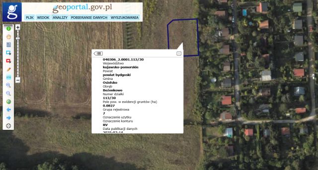Działka budowlana Bożenkowo Łącznica, ul. Wczasowa. Zdjęcie 1