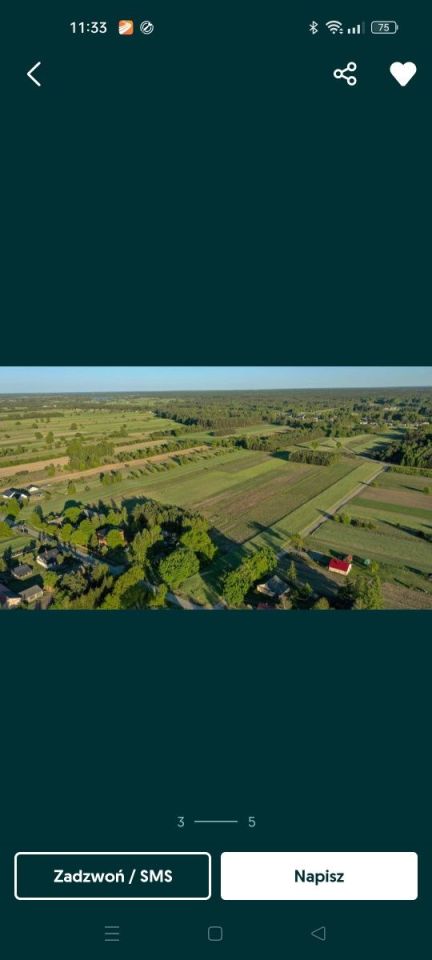 Działka rolno-budowlana Stary Antonin. Zdjęcie 2