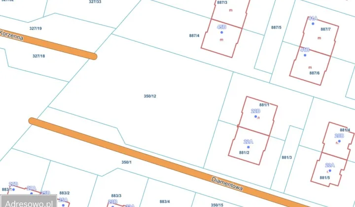 Działka budowlana Skowarcz, ul. Diamentowa