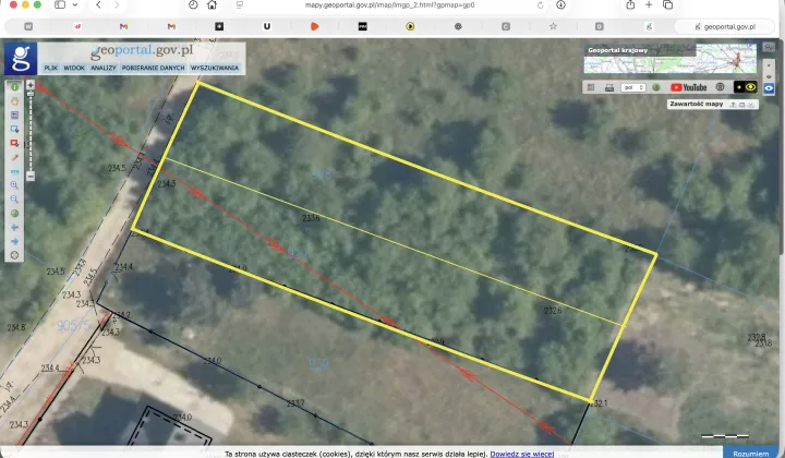 Działka rolna Raków, Brzozowa