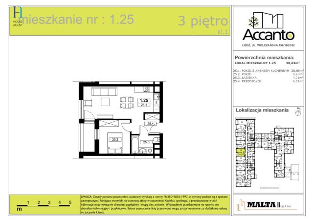 Mieszkanie 2-pokojowe Łódź Śródmieście, ul. Wólczańska. Zdjęcie 3