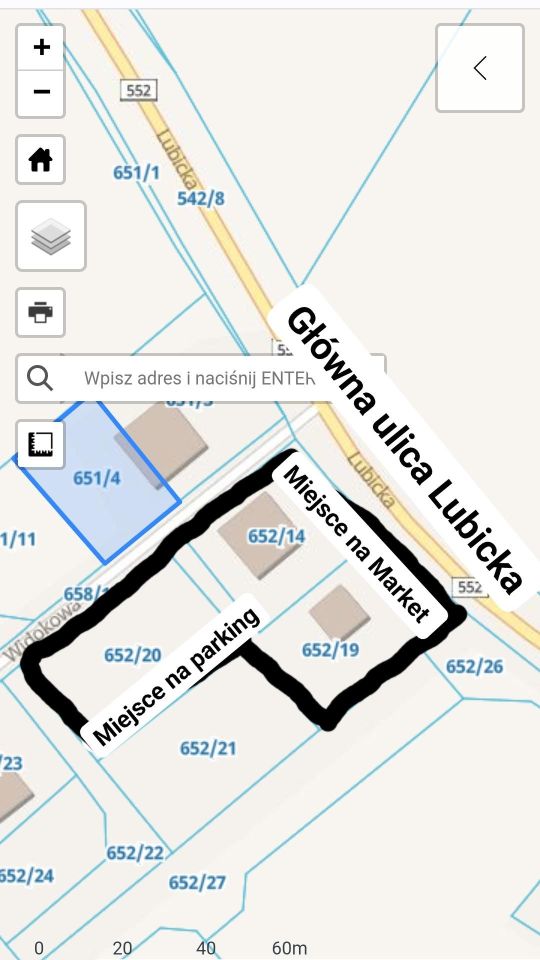 Działka inwestycyjna Grębocin, ul. Widokowa