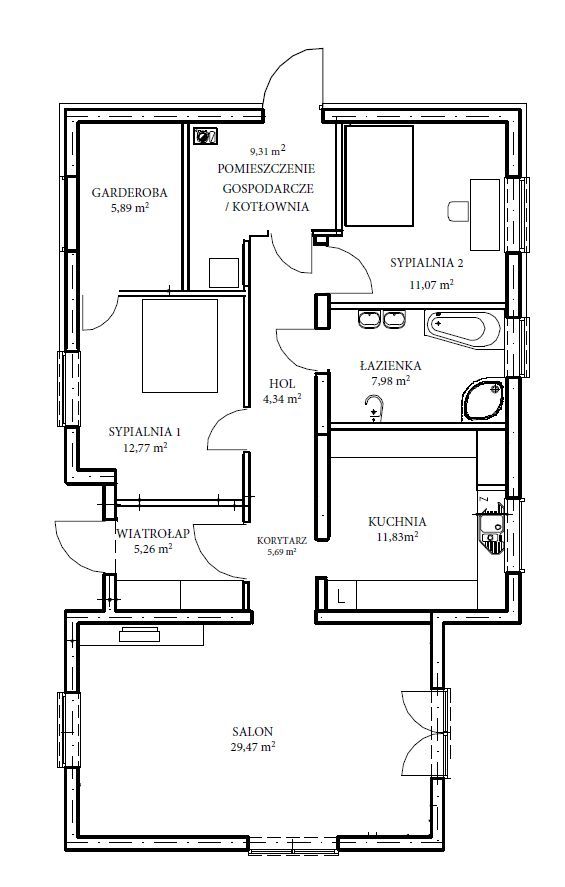dom wolnostojący, 3 pokoje Marcinkowo. Zdjęcie 20